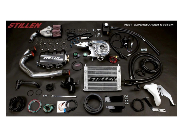 STILLEN Supercharger Kit [POLISHED | FULL SYSTEM] (2008-2013 Infiniti G37 & 2014-2015 Q60)